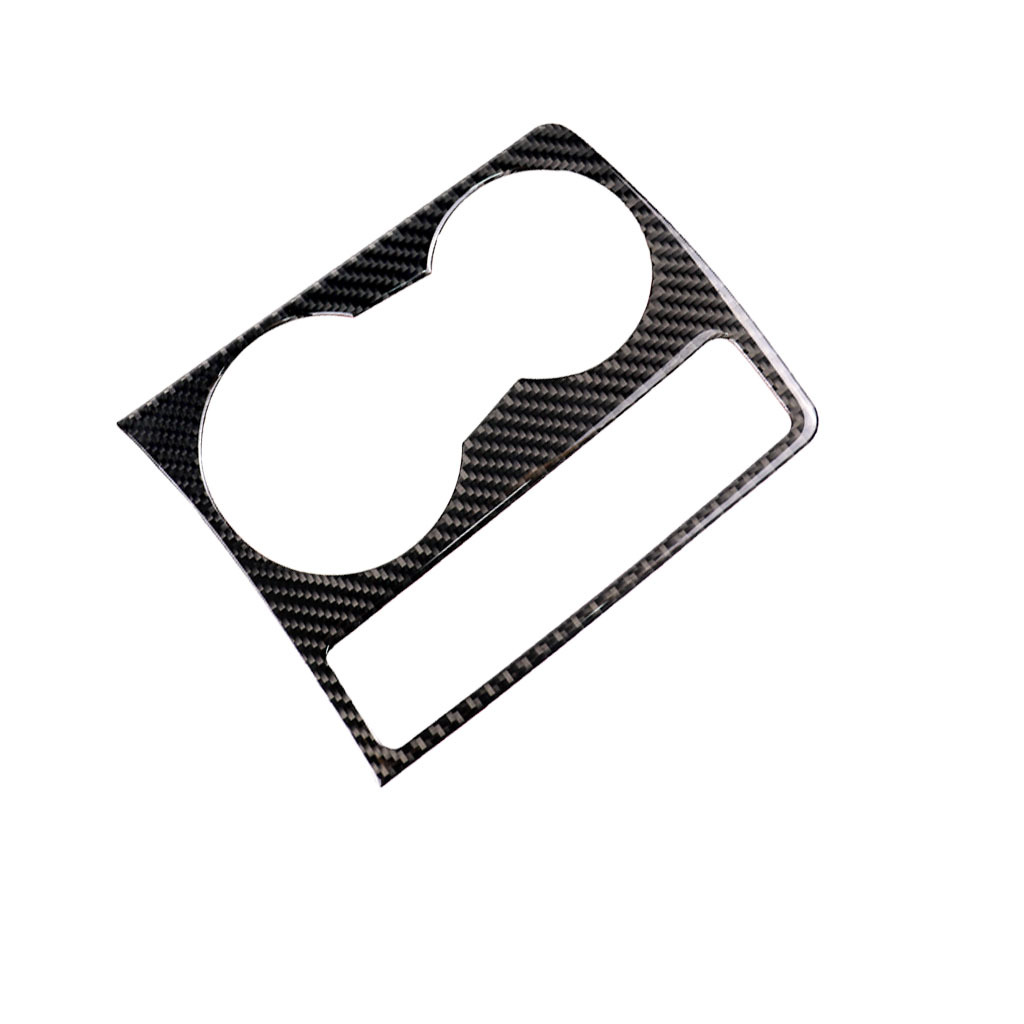 For Audi A4 B8 2009-2016 Carbon Fiber Water Beverage Holder Panel Cover Decoration Modification 