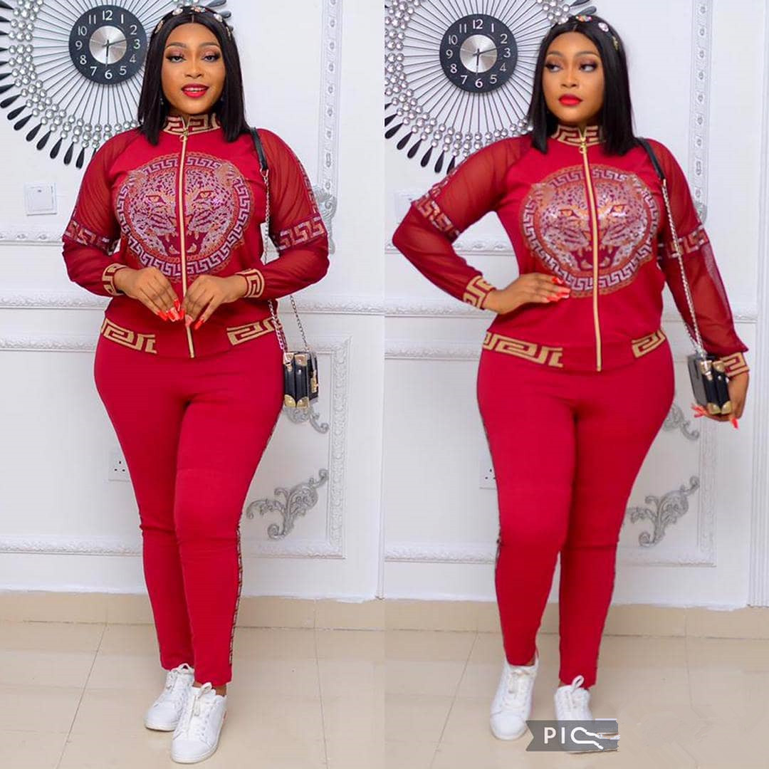 African Easy Matching Set Commute Tiger Printing Women Sportswear Casual Plus Size Tracksuit Sweatsuit Women Set 