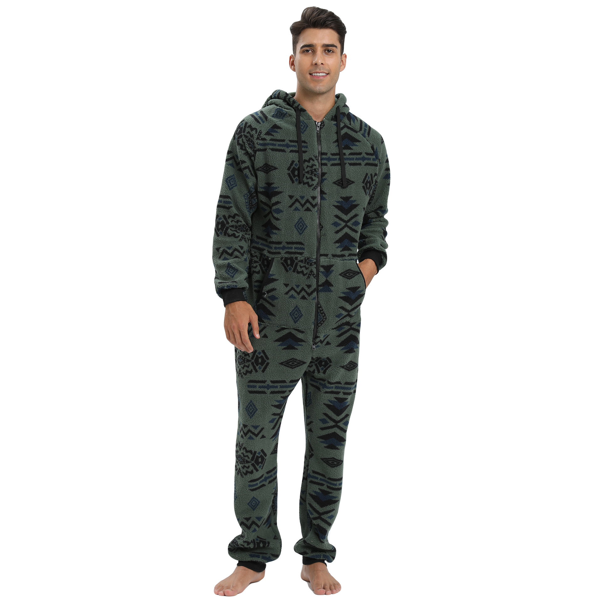 New Design Plus Size Men Pajama Family Pajamas Onesie Rompers Adult Onesie 