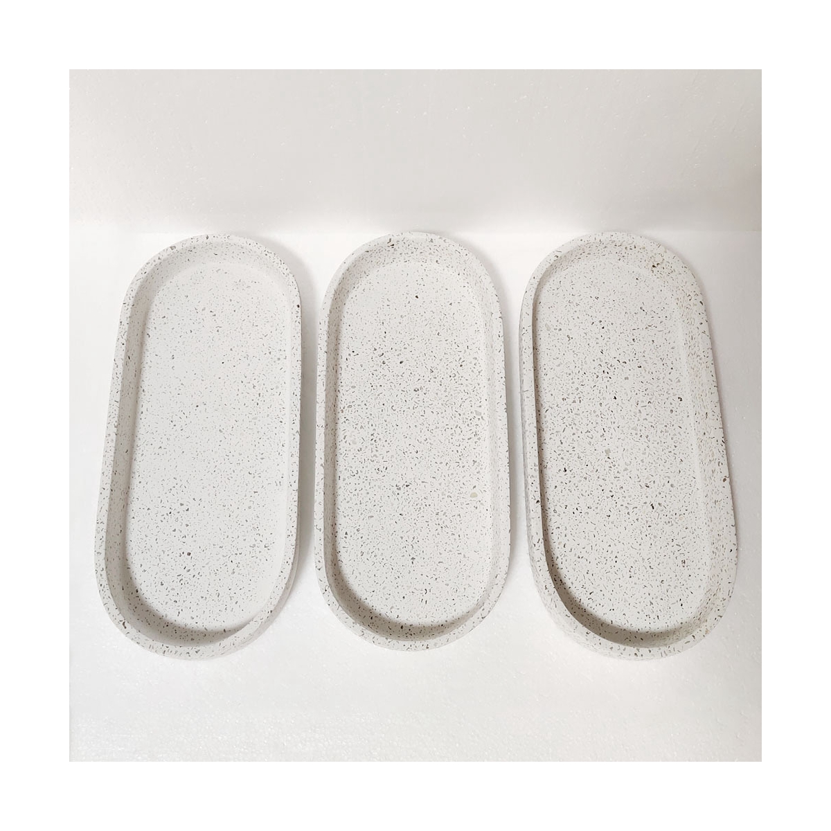 High Quality Terrazzo Tray Home Decor Serving Terrazzo Stone Snack Plate For Restaurant Decorative Tray Terrazzo 