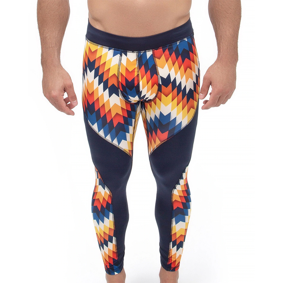 Breathable Quick Dry Fitness Running Pants Compression Leggings Man Tights Workout Trouser With Pocket 