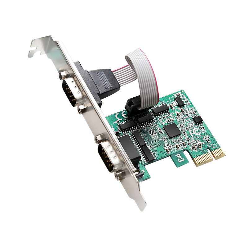 New Type Expansion Card 2-port Rs232 Pci Express Serial Card Computer Accessories 