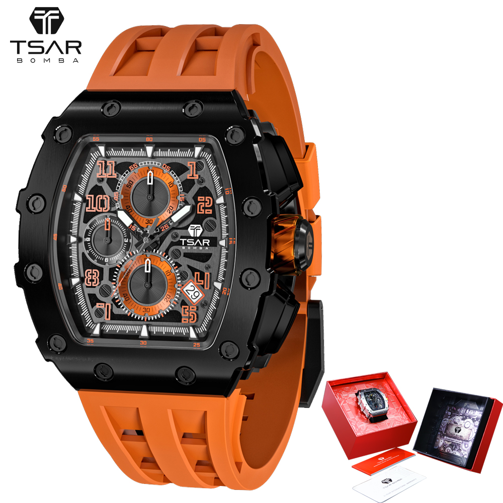 5atm Waterproof Fashion Luxury Sapphire Crystal Men&#39;s Wristwatch Quartz Watch For Men 