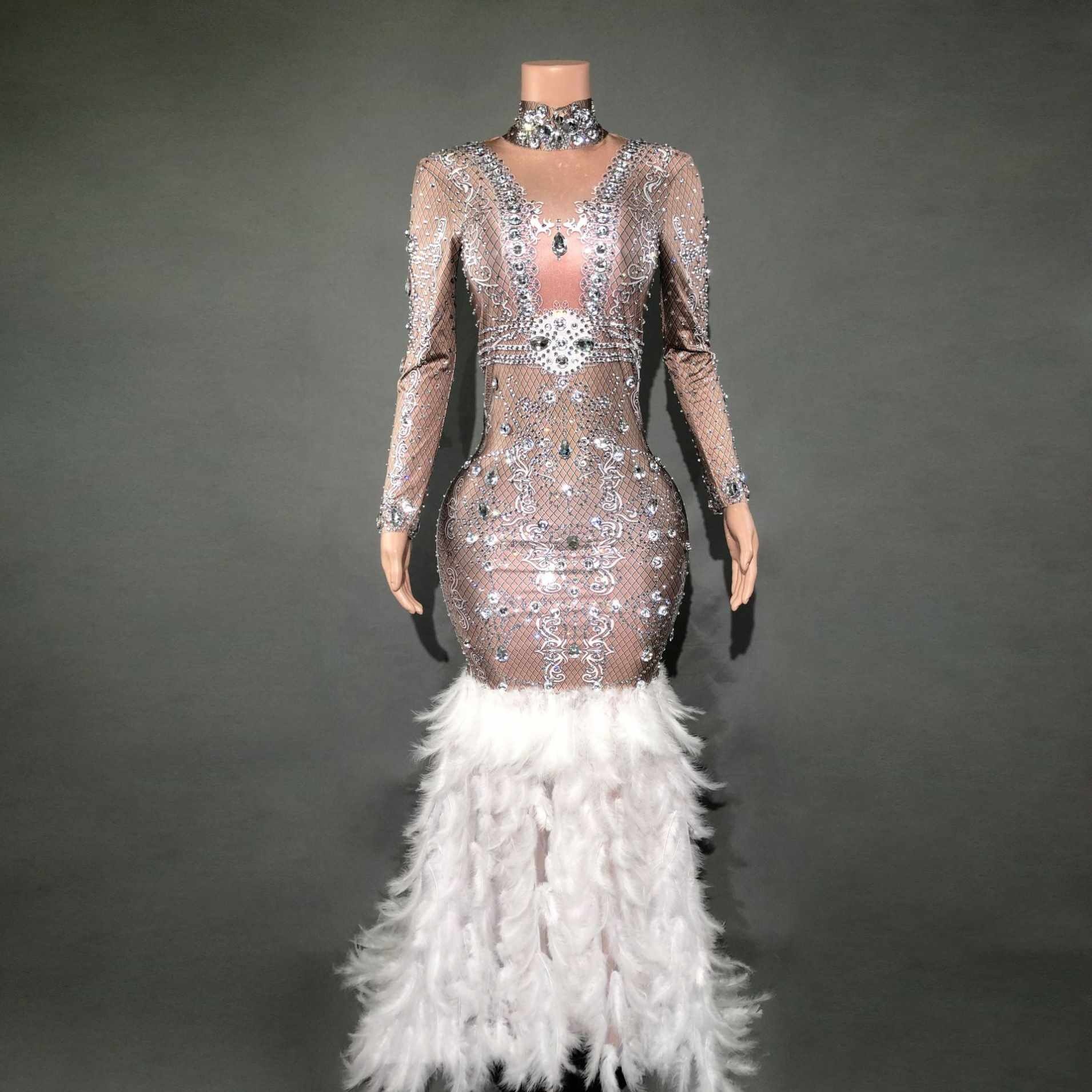 Hot Sales New Women's Clothes High Quality Sexy Long Dress Banquet Evening Dress