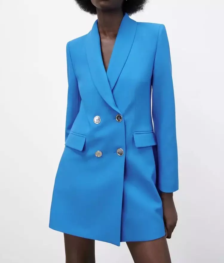 Hot Fashion Clothes Women Double-breasted Clothes Women Ladies Dress 