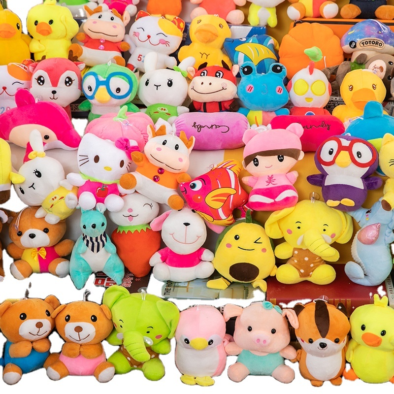 Factory Cheap Crane Machine 7&quot; Plush Toy,Claw Machine Plush Doll Embroidery Animal Stuffed Peluche Toy For Vending Crane Machine 