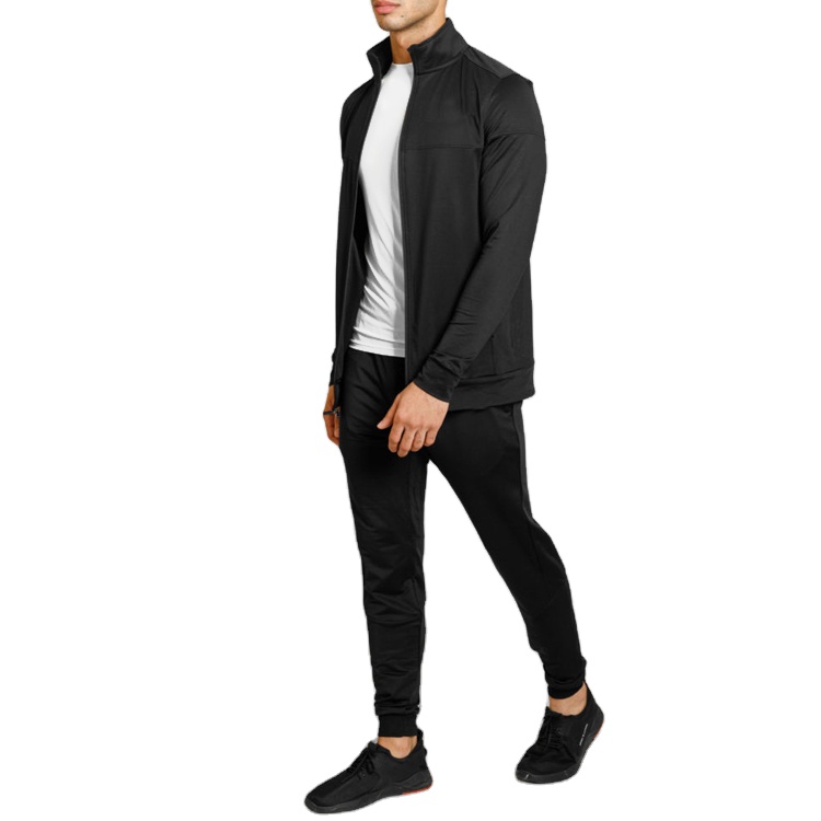 Wholesale Logo Custom Jogger Sportswear Zipped Oversized Solid Training Track Suits For Men 