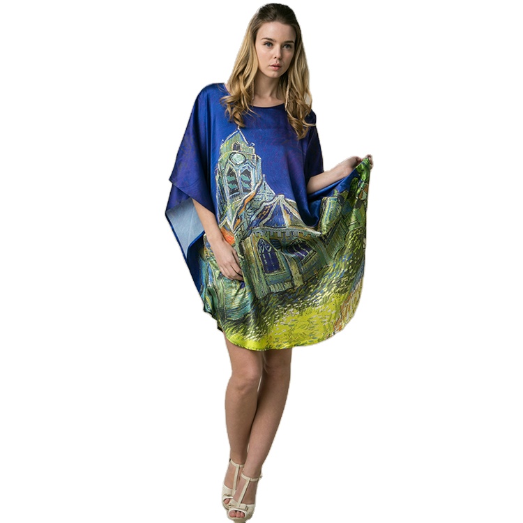 Custom Print Short Sleeved Nightdress Summer Plus Size Pajamas Loose Dress Women's Sleepwear Nightdress Robes 