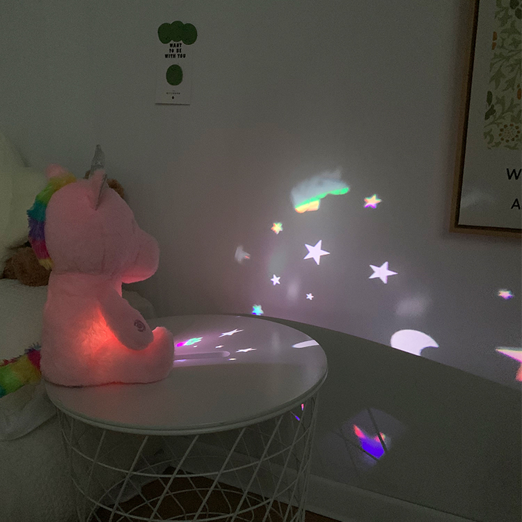 Customized Baby Animal Star Night Sky Electric Music Night Light And Sound Projector Education For Stuffed Animal Plush Toys 