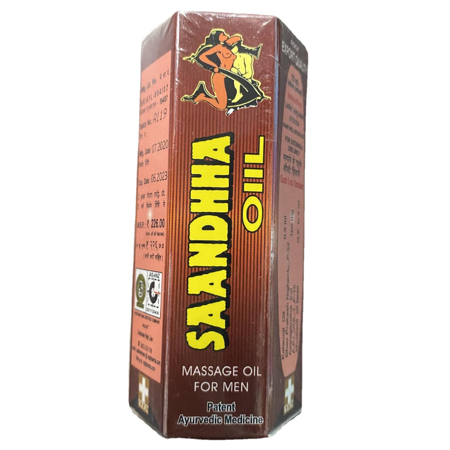 Hot Selling Mens Sex Oil Indian Adult Product Classic Massage Oil For Men 