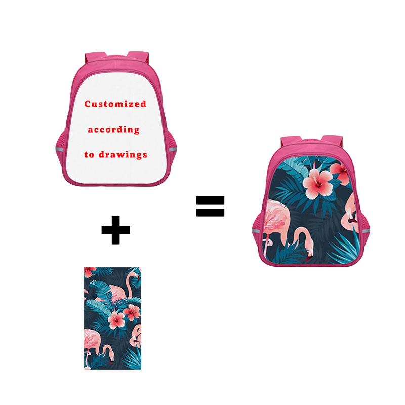 New Large Capacity School Backpack For Children Bags Pupils Waterproof School Bags For Girl Printing Logo 