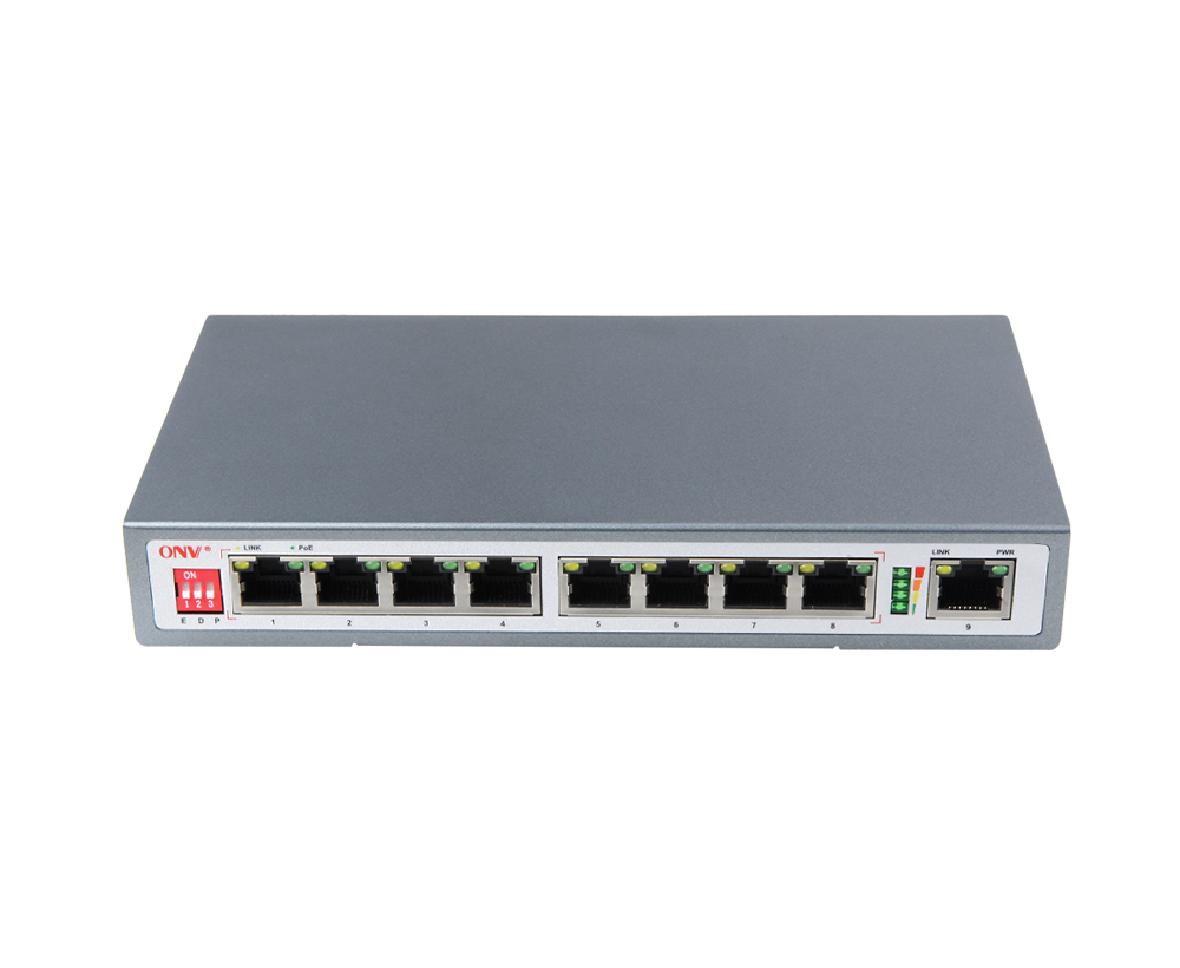 Onv Electronics Computer Hardware &amp; Software Network Switch 9 Port 10/100m Ethernet Poe Switch