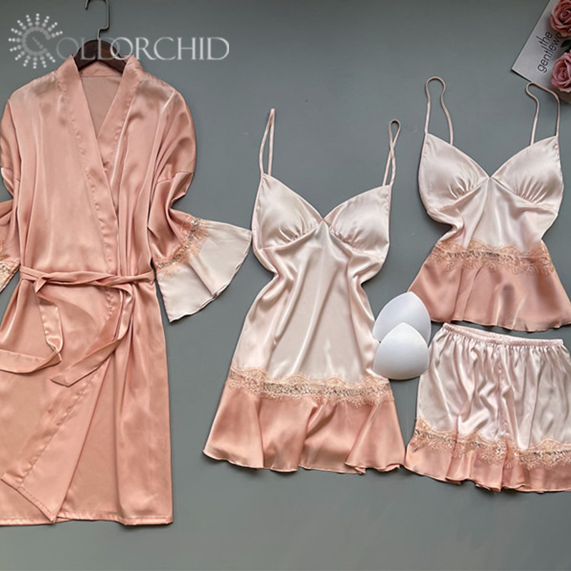 Wholesale Sexy Nightwear Women 3 Piece Sleepwear Nightgown Pajama Set Sexy Mature Women Pajamas Sleepwear 