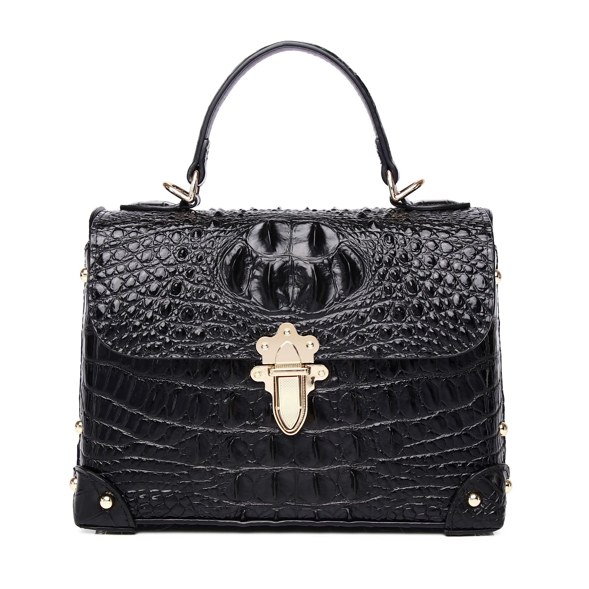 Westal Trend Crocodile Pattern Genuine Leather Women&#39;s Bag Ladies Handbags And Purses Top Handle Shoulder Handbags For Women 