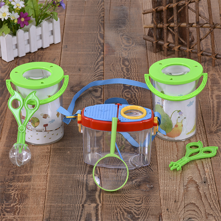 Latest Wholesale Children Explore Toys To Get Close To Nature Observation Kids Insect Bucket 