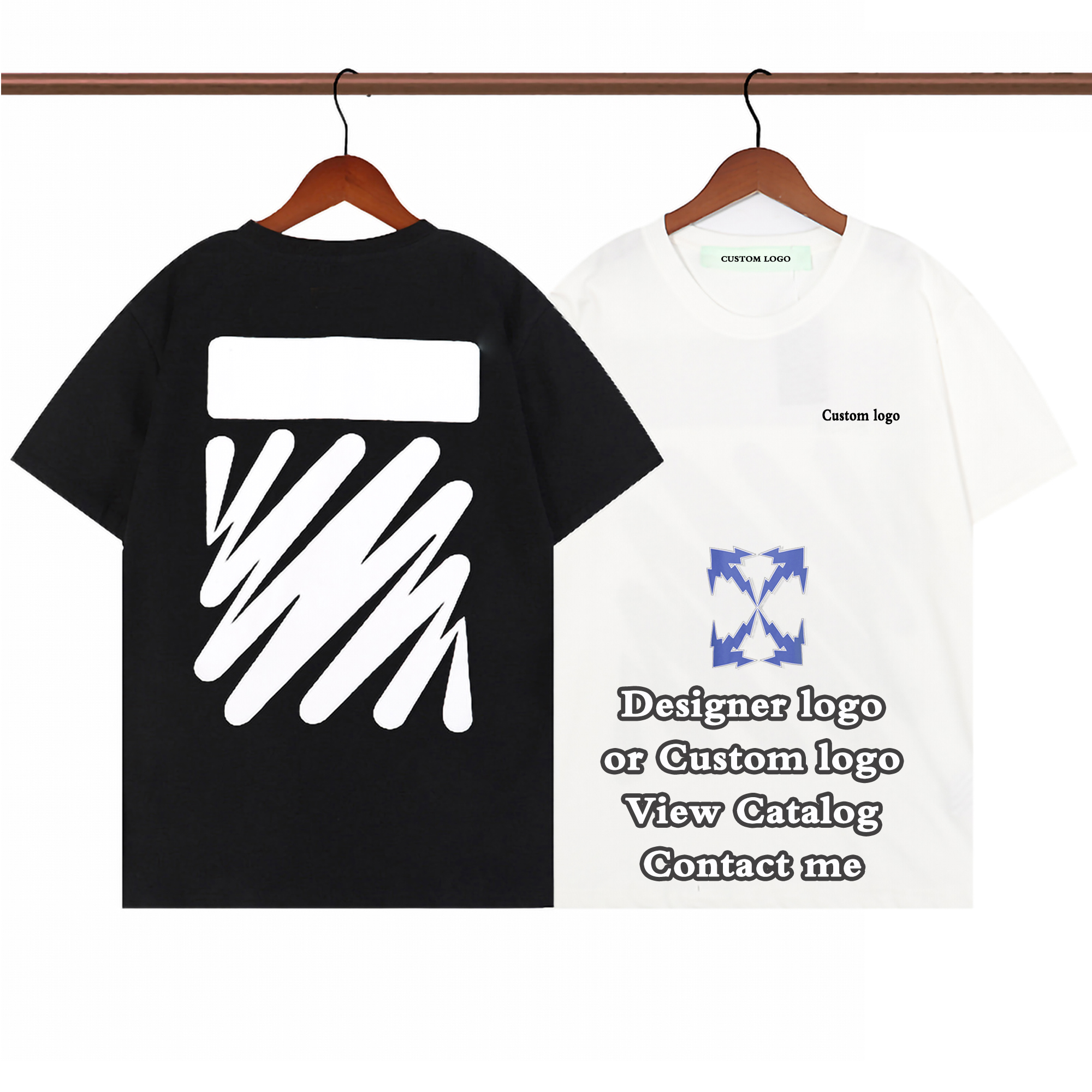 Off 2022 Custom Clothing White Men T Shirt With Digital Print Logo Short Sleeve 