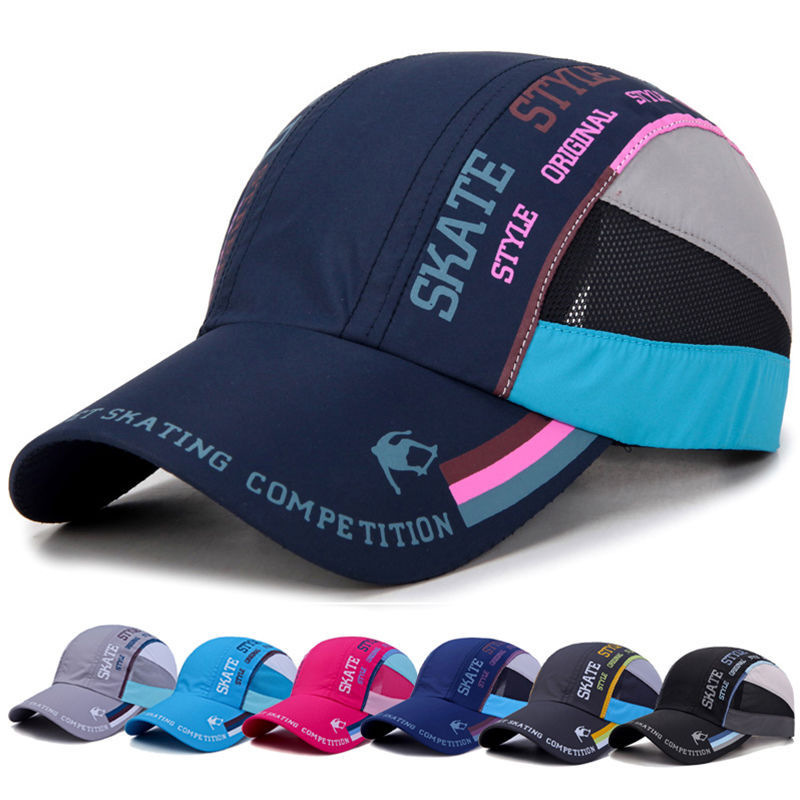 Wholesale Outdoor Running Cycling Fishing Breathable Mesh Quick Dry Team Hats Sports Caps for Men Women
