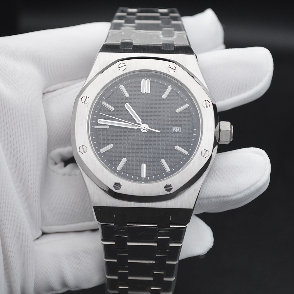 Custom Oem Logo 10atm Waterproof Full Stainless Steel Ap Style Wristwatch Men&#39;s Automatic Watches Men Wrist Luxury 