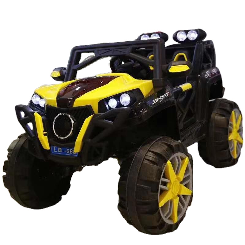 Kids 12v Electric For Toys Police Ride-on Suv With Rc,Lights/sounds,Aux,Black Children Car Driving 