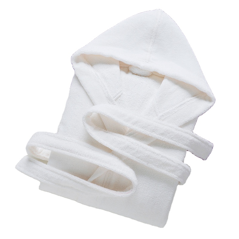 Men&#39;s Pajamas Nightgowns 5 Stars Hotel Pure Cotton Lengthen Luxury Variety Colors Hooded Bathrobe 