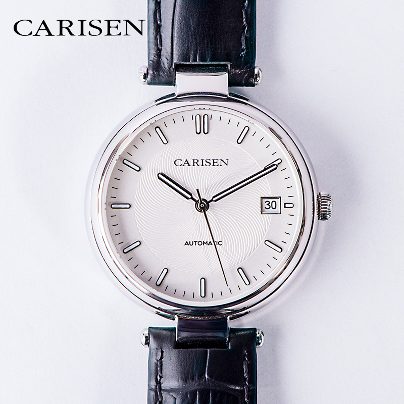 Odm Watch Creative New Design Customized Silver Ladies With Japan Movement For Luxury Wristwatch Woman Automatic Watch 