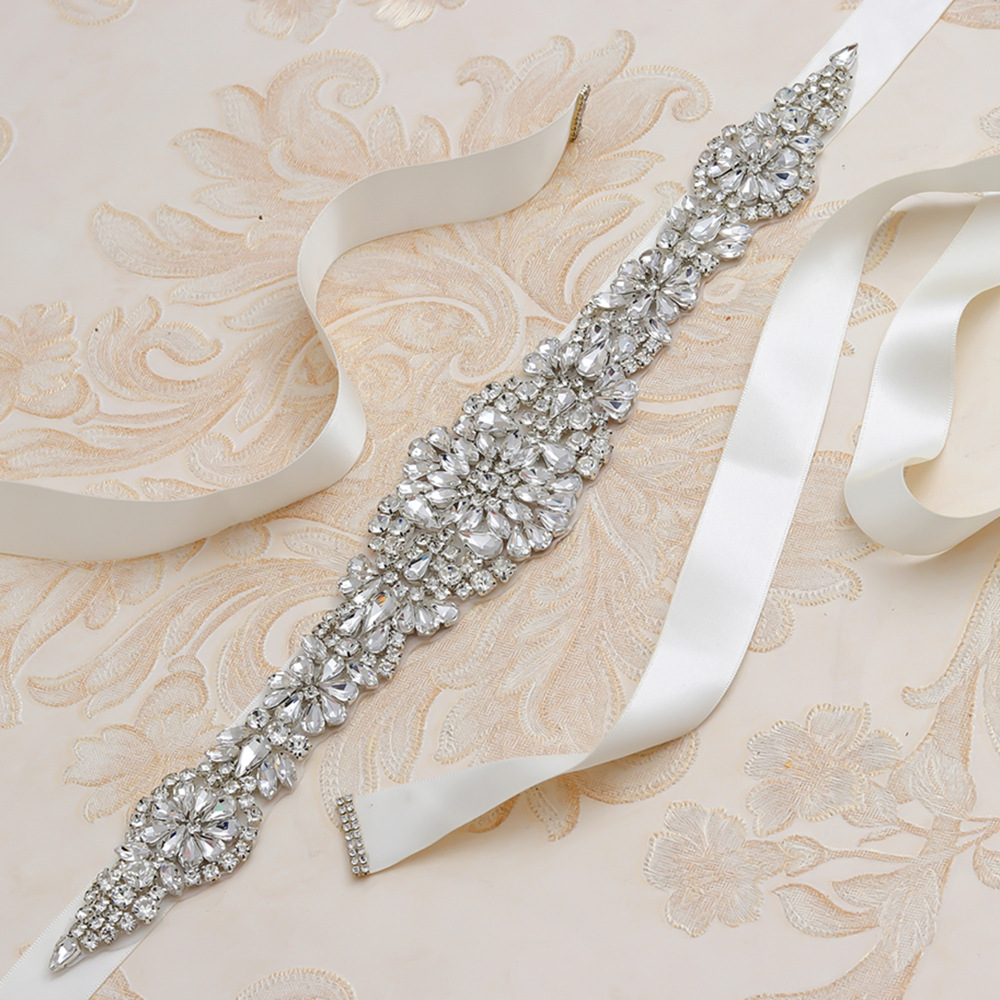 Wholesale Bridal Dress Accessory Crystal Rhinestone Wedding Dress Sash Belt
