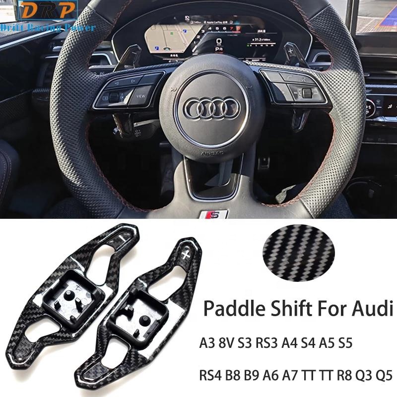 Sypes Carbon Fiber Rs3 Paddle Shifters For Audi A3 8v S3 A4 S4 A5 A5 Paddle Shifter Extension Sq5 S5 Rs4 B8 B9 A6 A7 Tt R8 Q3 Q5 
