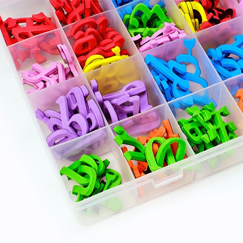 350 Pieces Magnetic Letters Arabic Colorful Alphabet Letters Educational Toy Kids Learning Spelling Game Toy 
