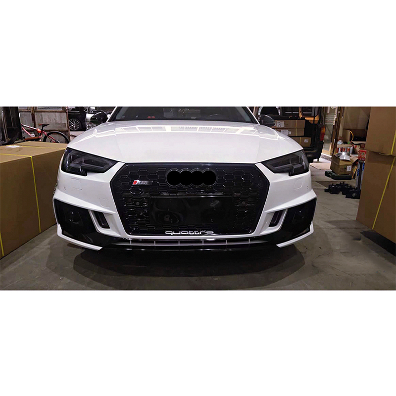 Car Accessories Auto Body Kit For Audi A4 High Quality Front Bumper With Grill For Audi Rs4 Pp Material 2017-2019 