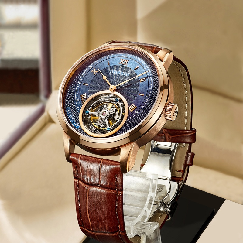 Yd Ailang 8821-a True Tourbillon Men&#39;s Mechanical Watch Business Men&#39;s Waterproof Watch New 