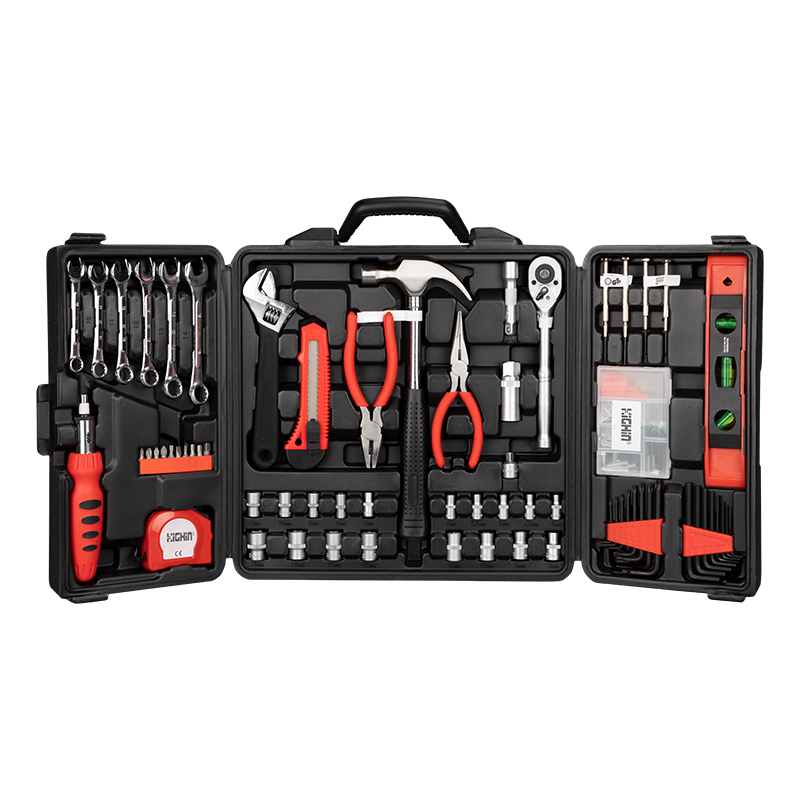 179pcs Tool Sets Box With Screw Drivers And Ratchet Spanner And Socket Toolkit Claw Hammer Long Nose Pliers 