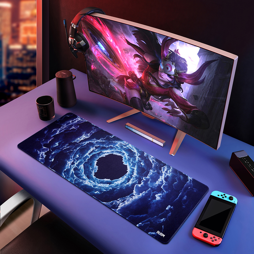 Bubm 800x300 Big Sizes Large Gaming Mouse Pad M Black Mousepad L Xl Lock The Edge Laptop Pc Game Gamer Computer Accessory Mouse 