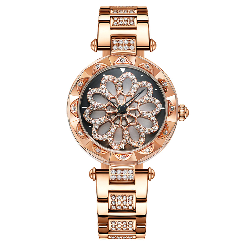 Fortune Turns All Over The Sky. Women&#39;s Watch With Red Diamonds 