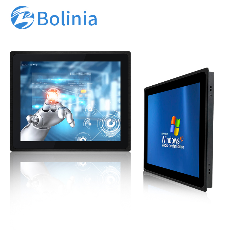 17 Inch X86 Generation4 I3 Industrial Waterproof Touch Screen Monitor Embedded Panel Pc All In One Pc Desktop Computer 