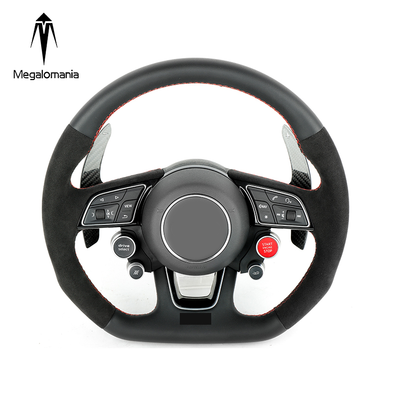 Factory Outlet A5 B8 A7 Q3 S8 A3 8p R8 Led Tt S3 A6 C7 Rs3 A4 B8 Real Carbon Fiber Alcanter-a Led Steering Wheel 