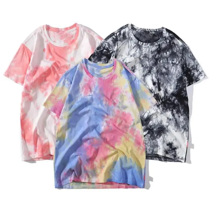 Chinese Factory Customized Tie Dye Heavy Weight Crewneck Oversized T Shirt For Men 