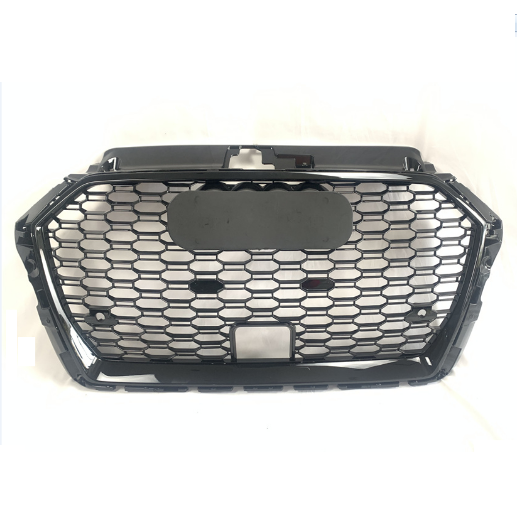 New Abs Glossy Black Grille For Audi A3 Rs3 Honeycomb Front Bumper Grill For Audi Rs3 Quattro Style 2017 