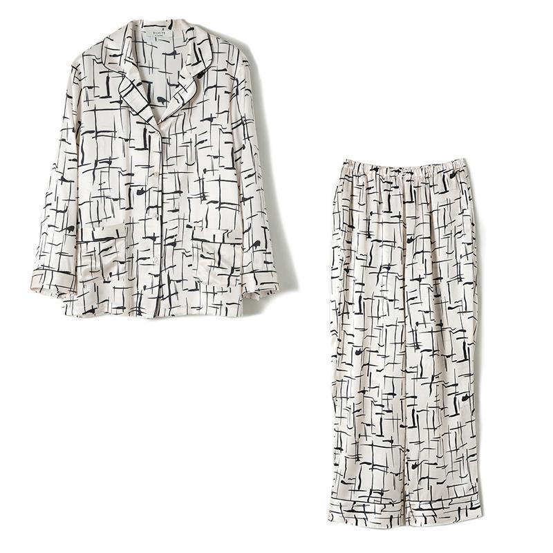 Custom Wholesale Unisex Luxury Silk Satin Sleepwear Pajama Set 