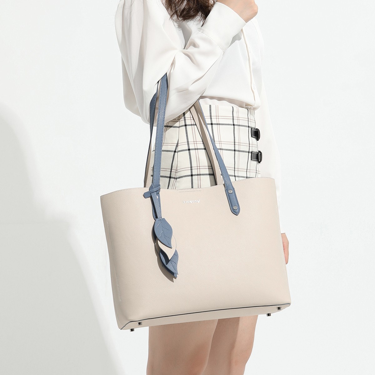 Tigernu Tgn1006 2022 Fashion Designer Tote Handbags Women High Quantity Genuine Leather Shoulder Bag For Lady 