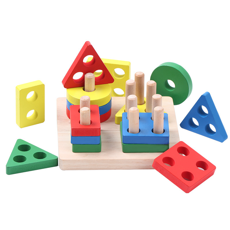 Wholesales Custom Wooden Kids Toys Montessori Fidget Toys For Baby Play Educational Pretend Toys 