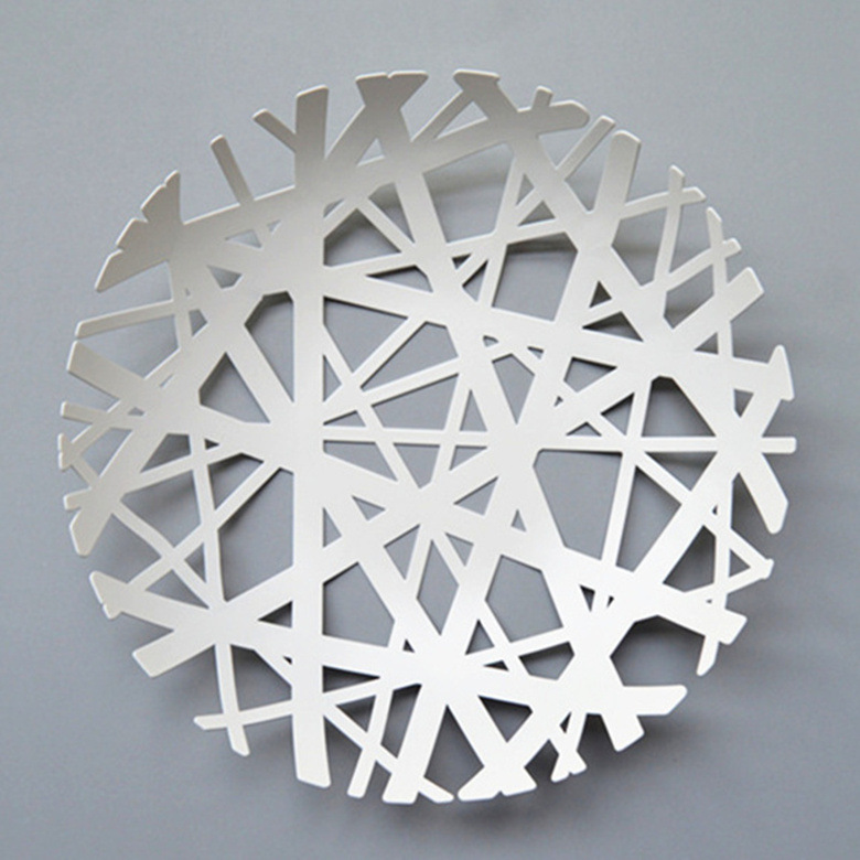 Simple Bird&#39;s Nest Iron Fruit Basket Fruit Tray Food Tray Home Storage Basket Hotel Decorations 