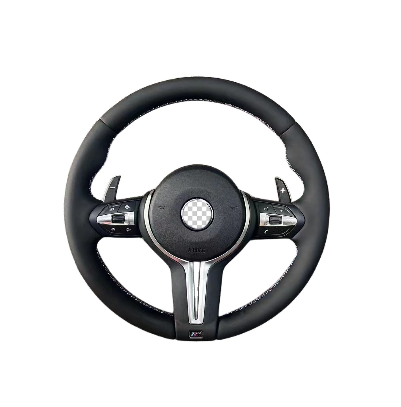 Leather M Performance Steering Wheel Fit For Bmw M5 F10 F11 F18 M6 F06 F12 F01 F02 F30 F35 F15 Steering Wheel 