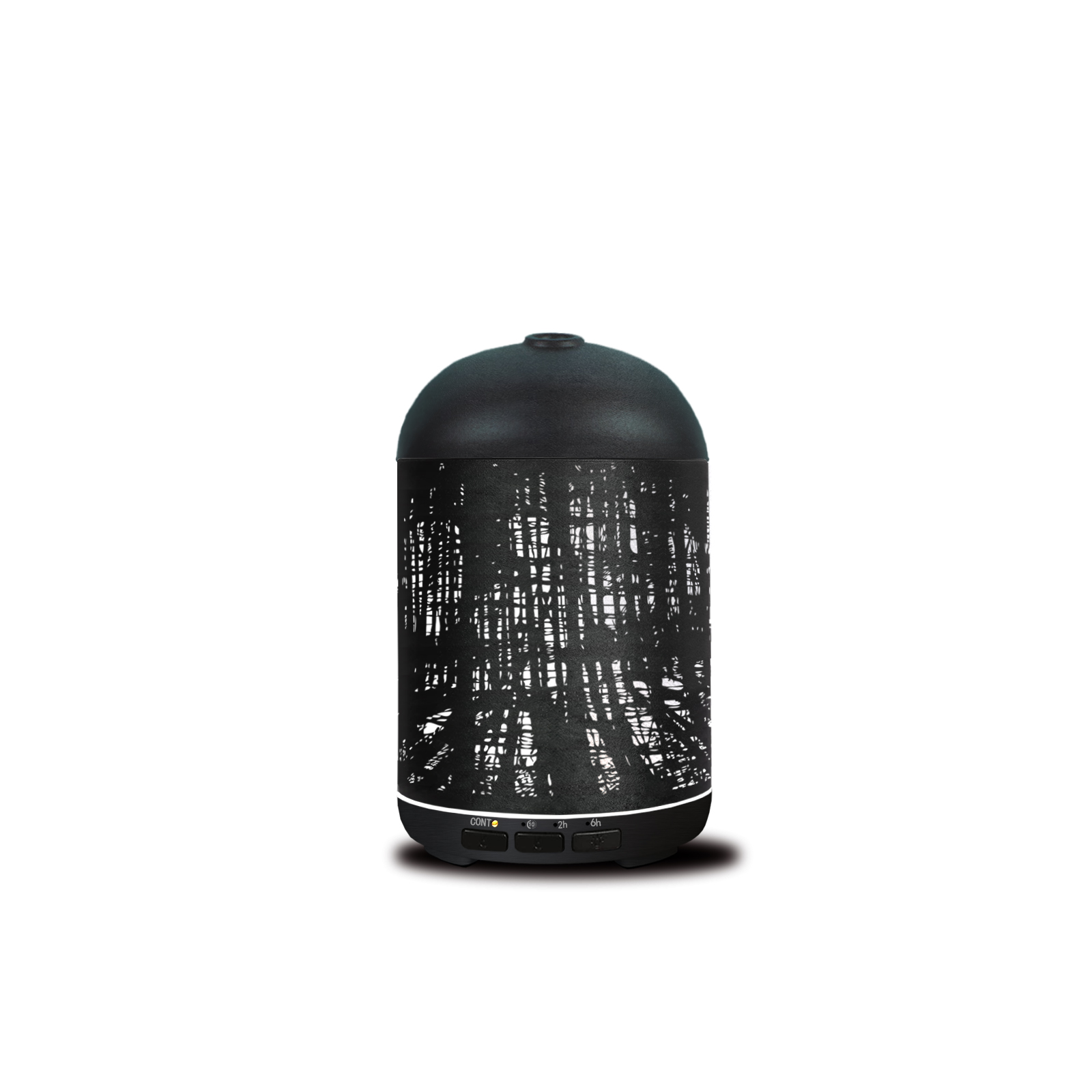 Mindful Metal Housing Black Color Electric Aroma Diffuser,Household Air Fresh Ultrasonic Diffuser With Colorful Led Light 