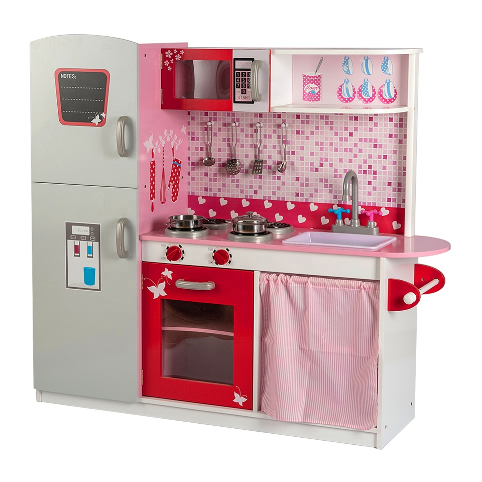 Super Pink Kitchen Kitchen Toys For Girl,Ages 3+ 