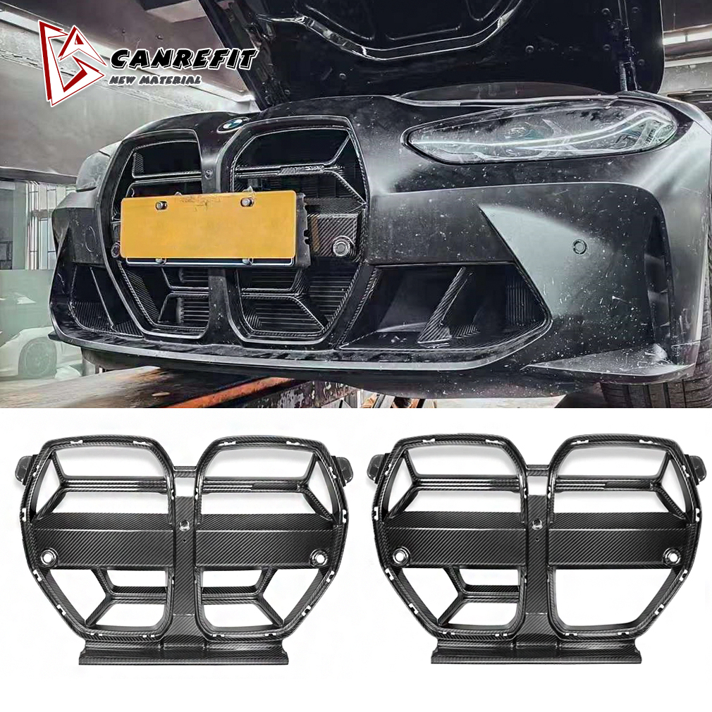 Factory Price For Bmw G80 M3 G82 M4 Body Kit Prepreg Carbon Fiber Medium Mesh Air Inlet Grille Vorsteiner Style Front Grill 