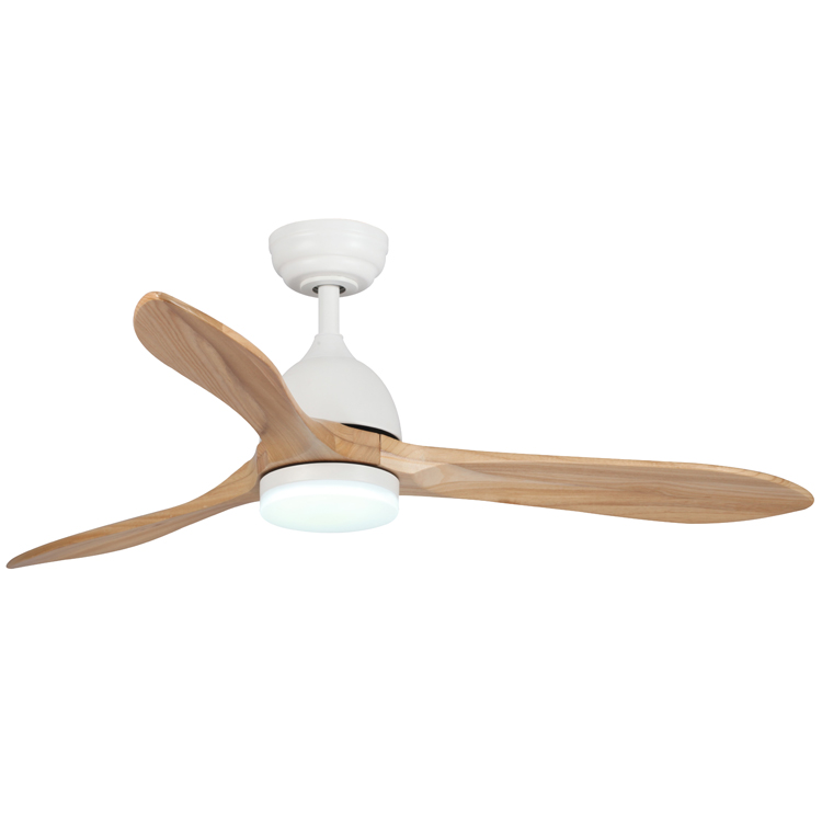 China Factory Simple Modern Nordic Home Interior Appliances Decorative Lighting Wood Ceiling Fans With Light 