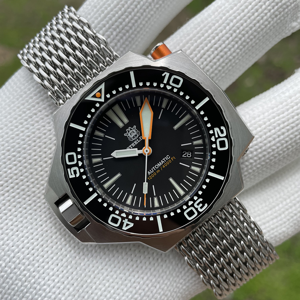 Sd1969 Steeldive Brand High Quality 120atm Men Diving Watch With Super Luminous 