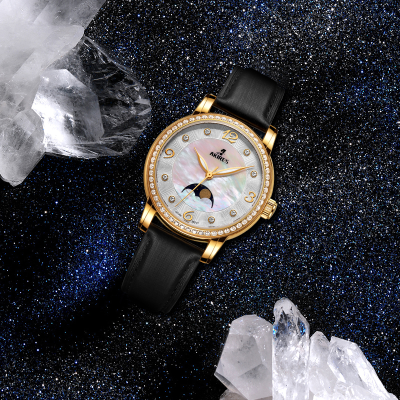 High Quality Quartz Watches Women Stainless Steel Leather Band Ladies Watches Luxury Female Fashion Watch 