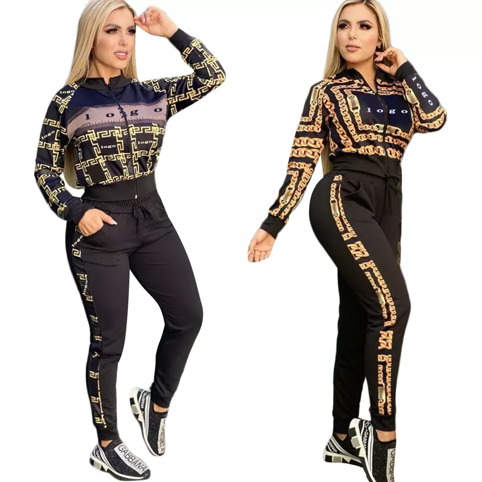 Fashion High Quality Fabric Clothing Sets Women Logo Brand Letter Print Suits Designer Dress 