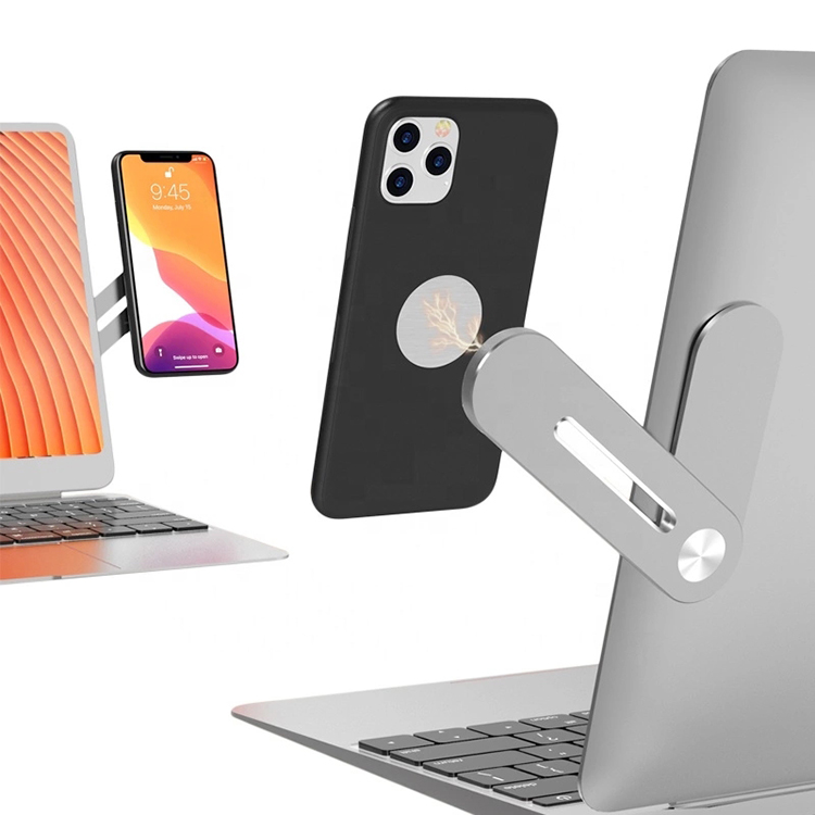 2021 Portable Mobile Phone Holder Multifunctional Bracket Magnetic Suction Laptop Stand Computer Accessories 